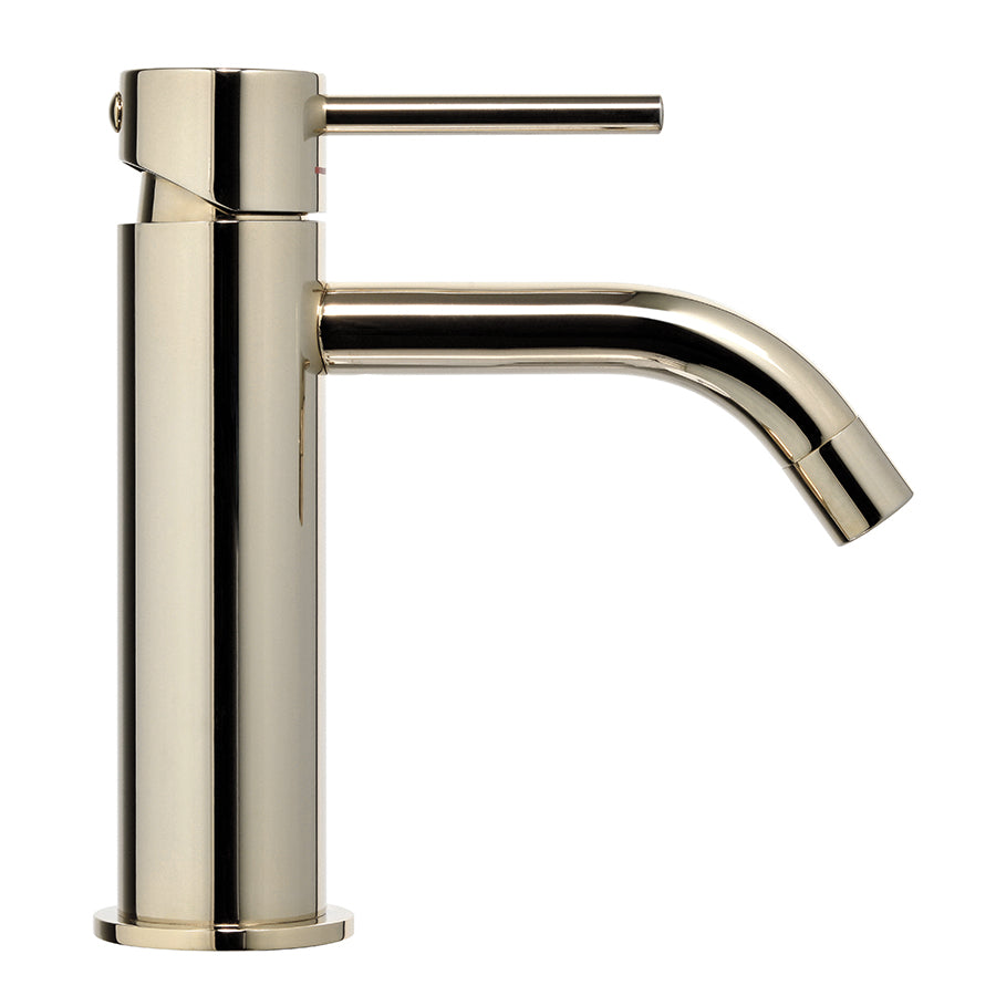 Paffoni Light Exclusive Edition miscelatore in ottone color White Gold per lavabo