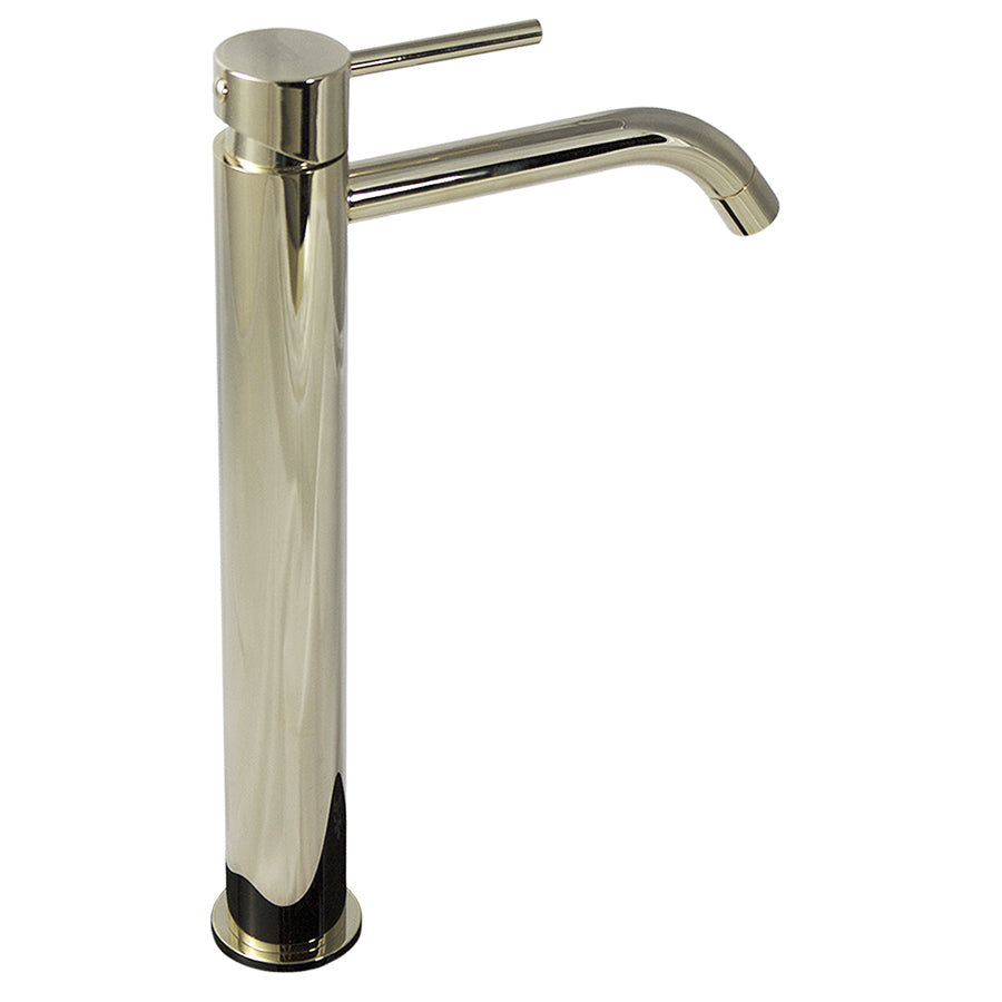 Paffoni Light Exclusive Edition miscelatore alto in ottone color White Gold per lavabo
