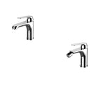 Kit miscelatori lavabo+bidet in ottone cromato con scarico pop-up serie Sky Keller Taps