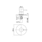 Set Soffione doccia torndo con braccio doccia tondo e miscelatore incasso Light cromo Paffoni