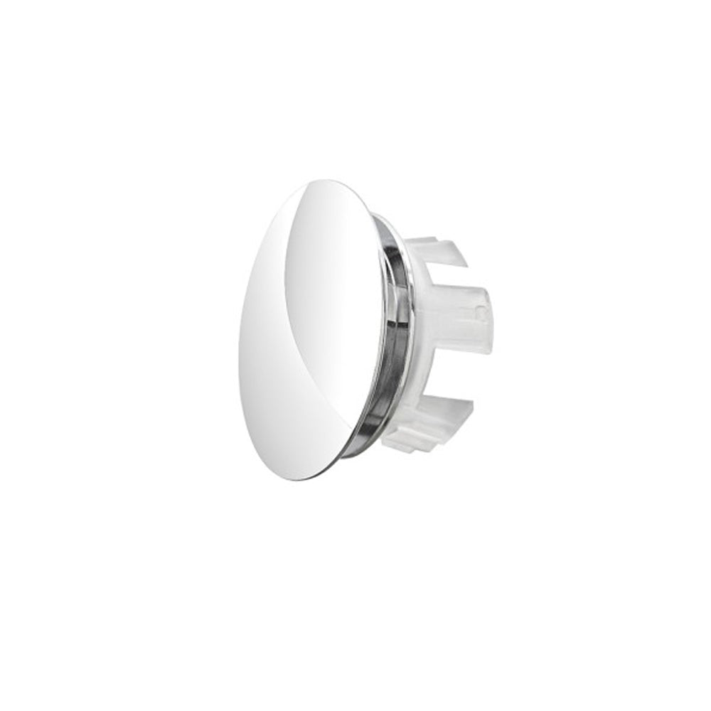 Ghiera troppopieno Rubiflux in ottone per lavabi e bidet foro diametro 24 0 28 mm - Cromo