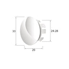 Ghiera troppopieno Rubiflux in ottone per lavabi e bidet foro diametro 24 0 28 mm - Cromo
