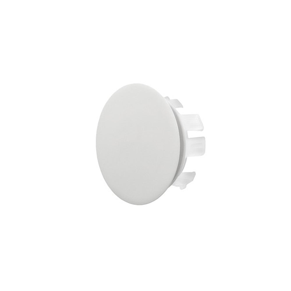 Ghiera troppopieno Rubiflux in ottone per lavabi e bidet foro diametro 24 0 28 mm - Bianco