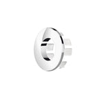 Ghiera forata troppopieno Rubiflux in ottone per lavabi e bidet foro diametro 24 0 28 mm - Cromo