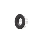 Ghiera forata troppopieno Rubiflux in ottone per lavabi e bidet foro diametro 24 0 28 mm - Nero Opaco