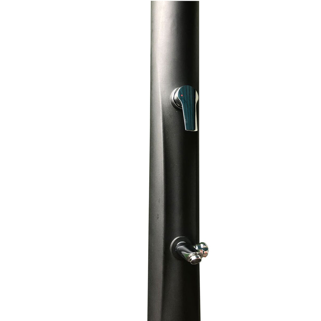 Colonna doccia solare in HDPE nero