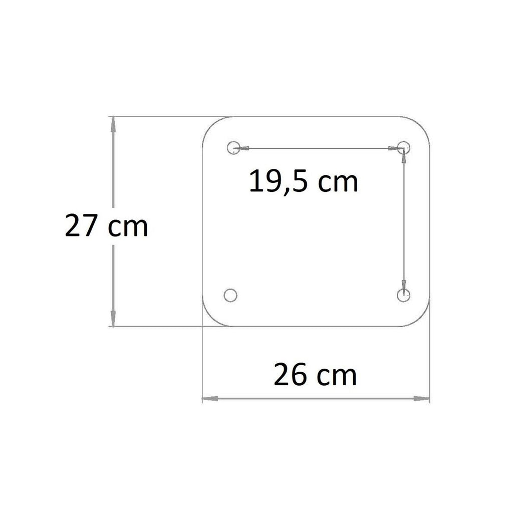 Colonna doccia solare in HDPE nero