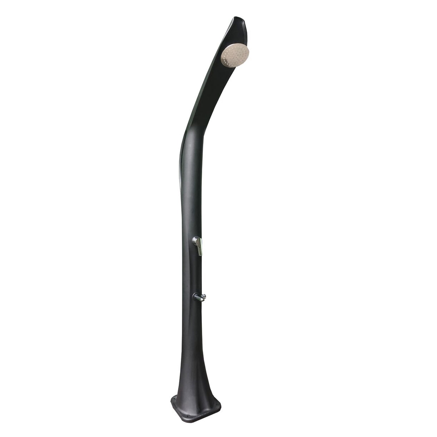 Colonna doccia solare in HDPE nero