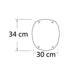 Colonna doccia foglia bianca in HDPE