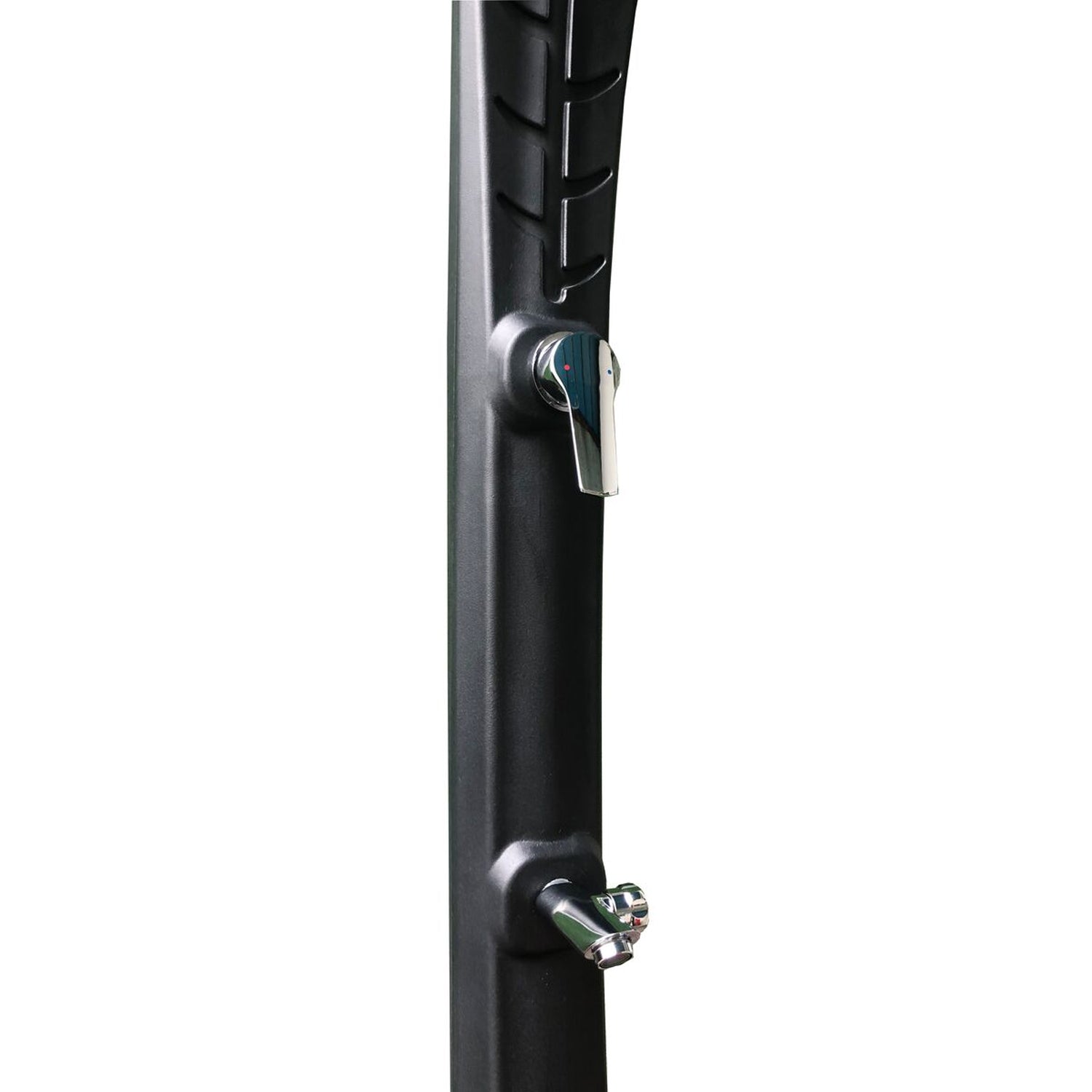 Colonna doccia foglia nero in HDPE