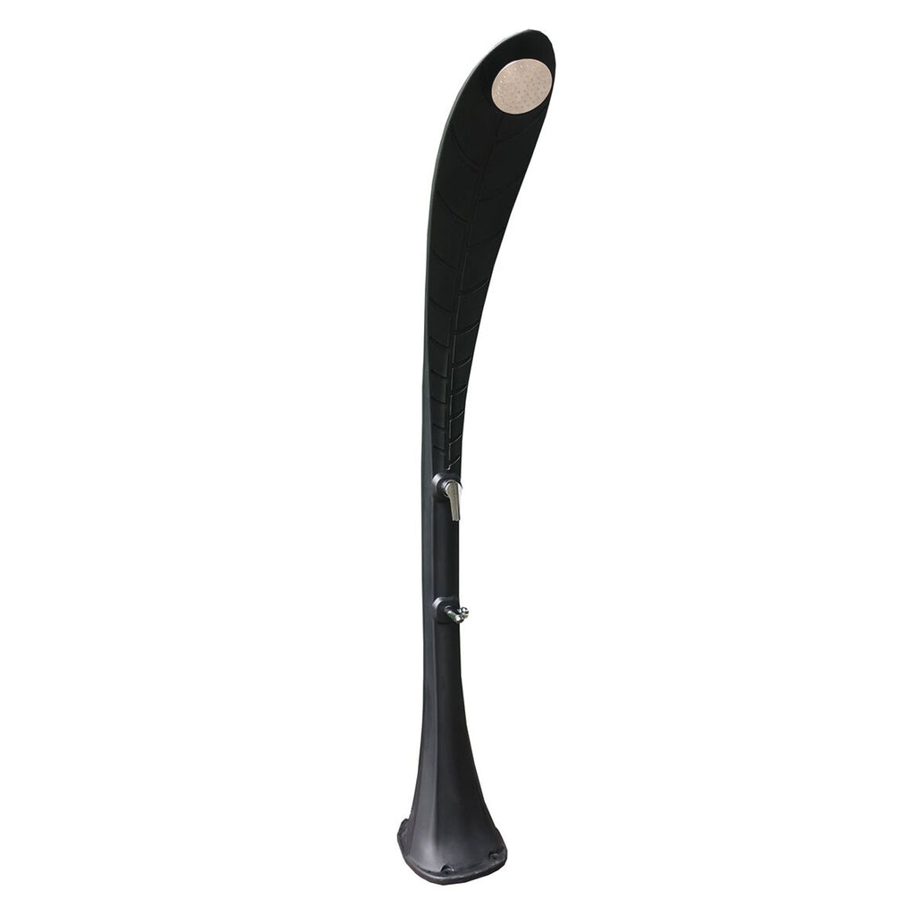 Colonna doccia foglia nero in HDPE