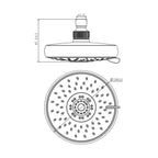Soffione idromassaggio Sole in abs 5 funzioni