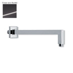 Braccio doccia squadrato in ottone 22x22mm cromo nero