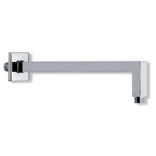Braccio doccia squadrato in ottone 22x22x400mm