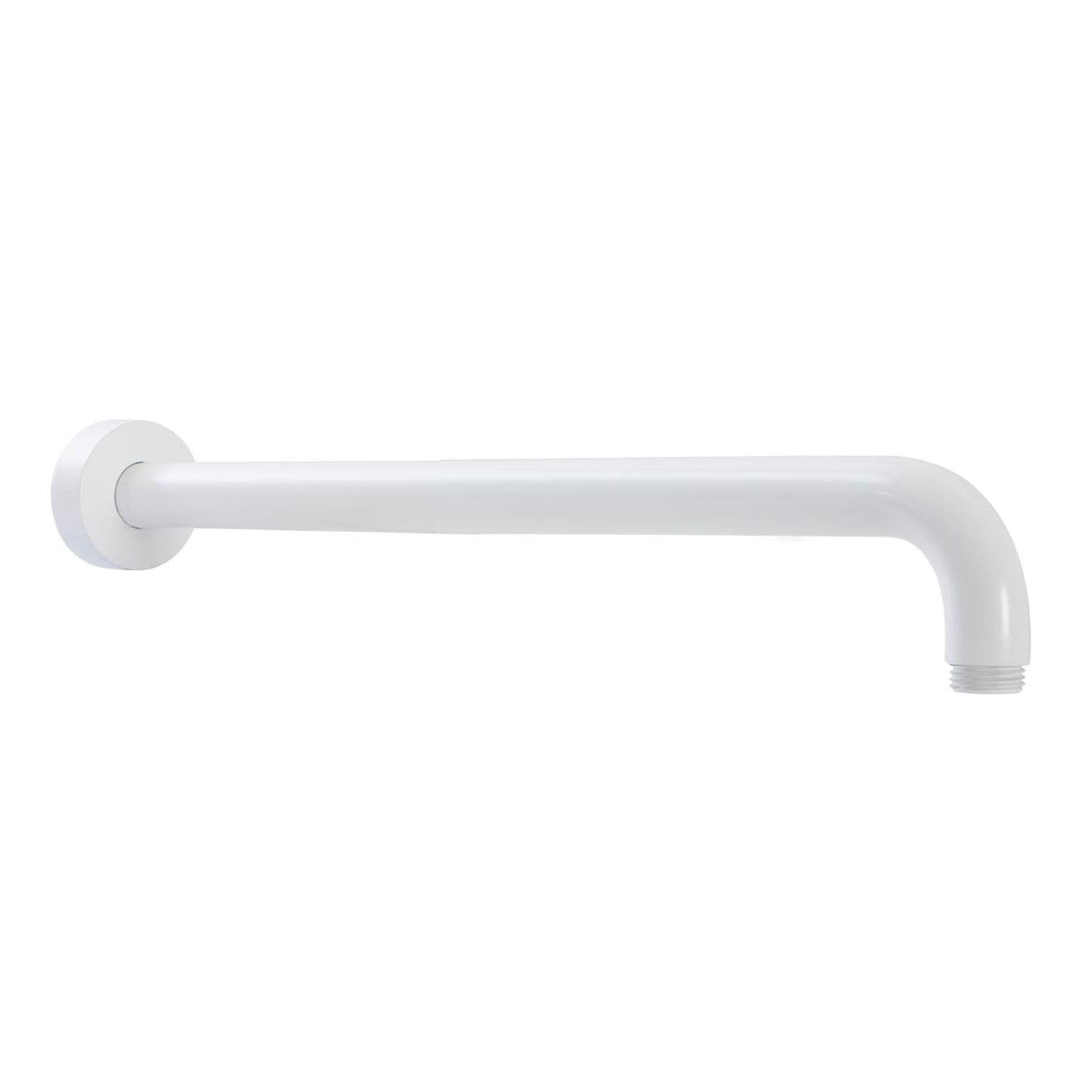 Braccio doccia lusso tondo in ottone lunghezza 200mm bianco
