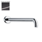 Braccio doccia lusso tondo in ottone lunghezza 350mm cromo nero