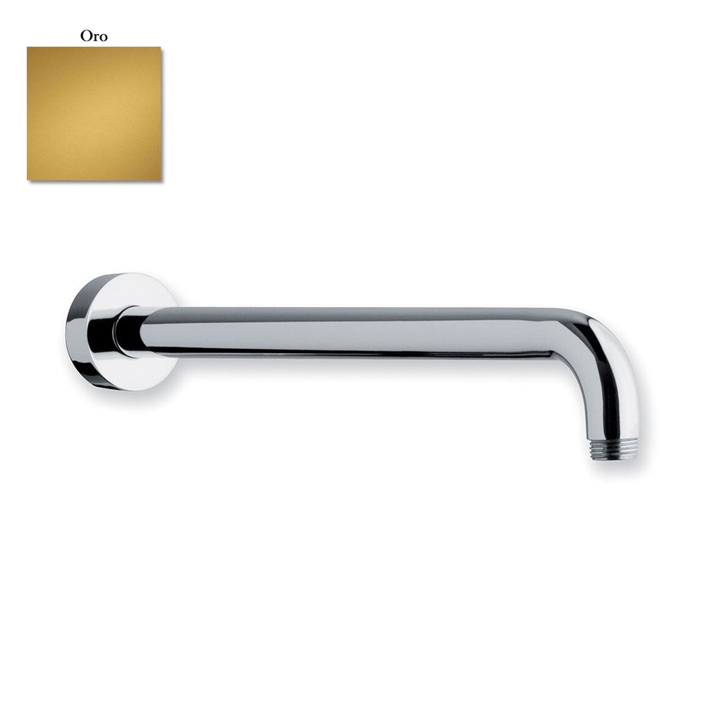 Braccio doccia lusso tondo in ottone lunghezza 350mm oro