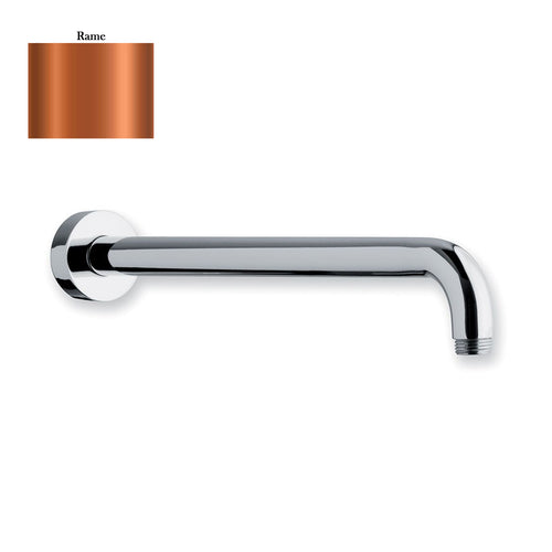 Braccio doccia lusso tondo in ottone lunghezza 350mm rame