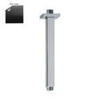 Braccio doccia a soffitto 22x22mm lunghezza 200mm nero