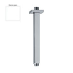 Braccio doccia a soffitto 22x22mm lunghezza 300mm bianco opaco