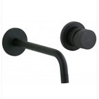 Miscelatore Lavabo modello JO007NO70 ad incasso con piastra e bocca 245 Mm Nero Opaco