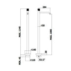 Miscelatore Lavabo A Pavimento modello JO031NO Paffoni incasso Nero Opaco