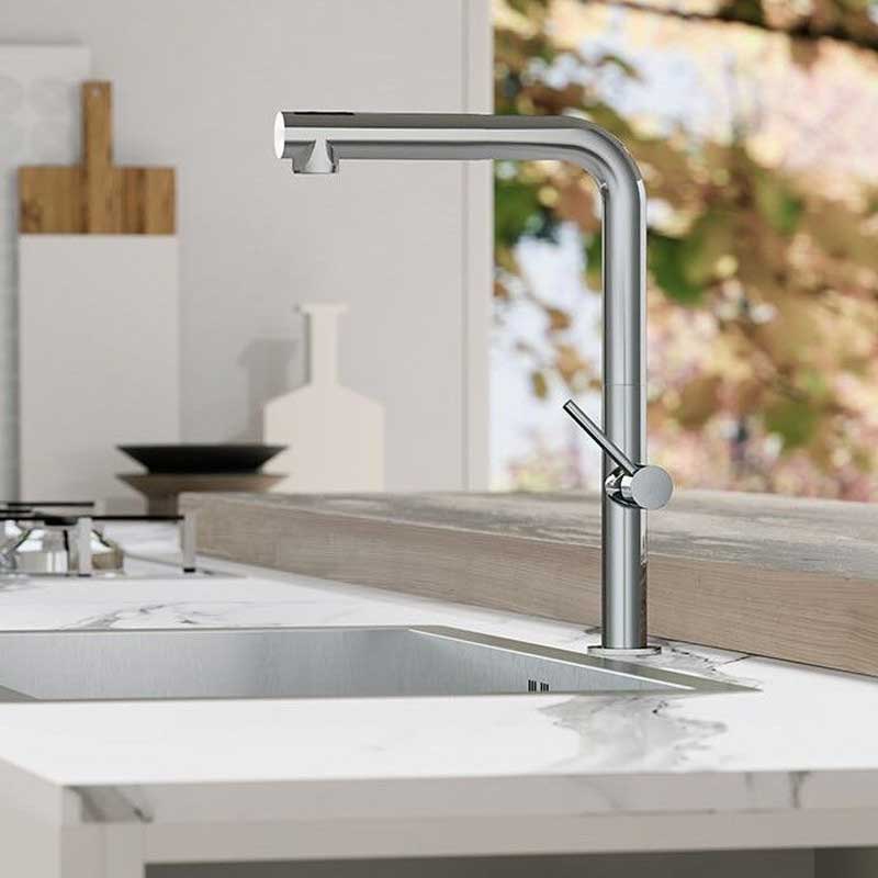 Miscelatore Cucina con doccia estraibile Paffoni Chef CH985CR