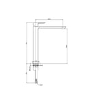 Miscelatore lavabo alto Paffoni senza scarico serie Elle - Nero Opaco