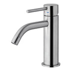 Miscelatore lavabo con scarico automatico Paffoni Light in ottone effetto satinato