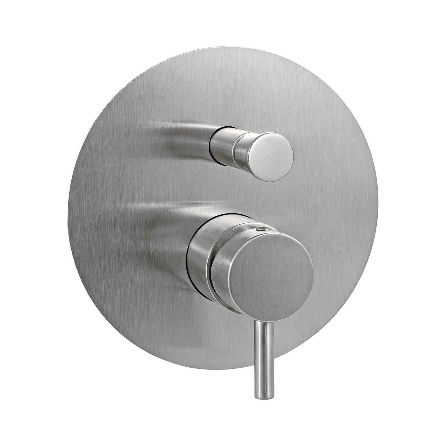 Miscelatore doccia da incasso con deviatore pneumatico Paffoni Light effetto satinato