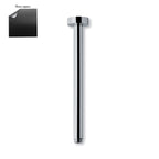 Braccio doccia a soffitto tondo 23mm x 100mm nero