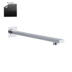 Braccio doccia rettangolare 35x12mm nero