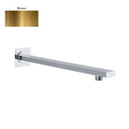Braccio doccia rettangolare 35x12mm bronzo