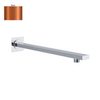 Braccio doccia rettangolare 35x12mm rame