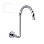 Braccio doccia lusso diametro 18 mm bianco opaco
