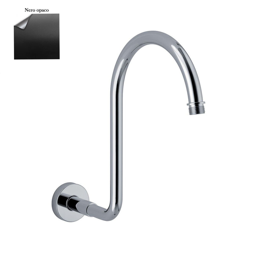 Braccio doccia lusso diametro 18 mm in ottone nero