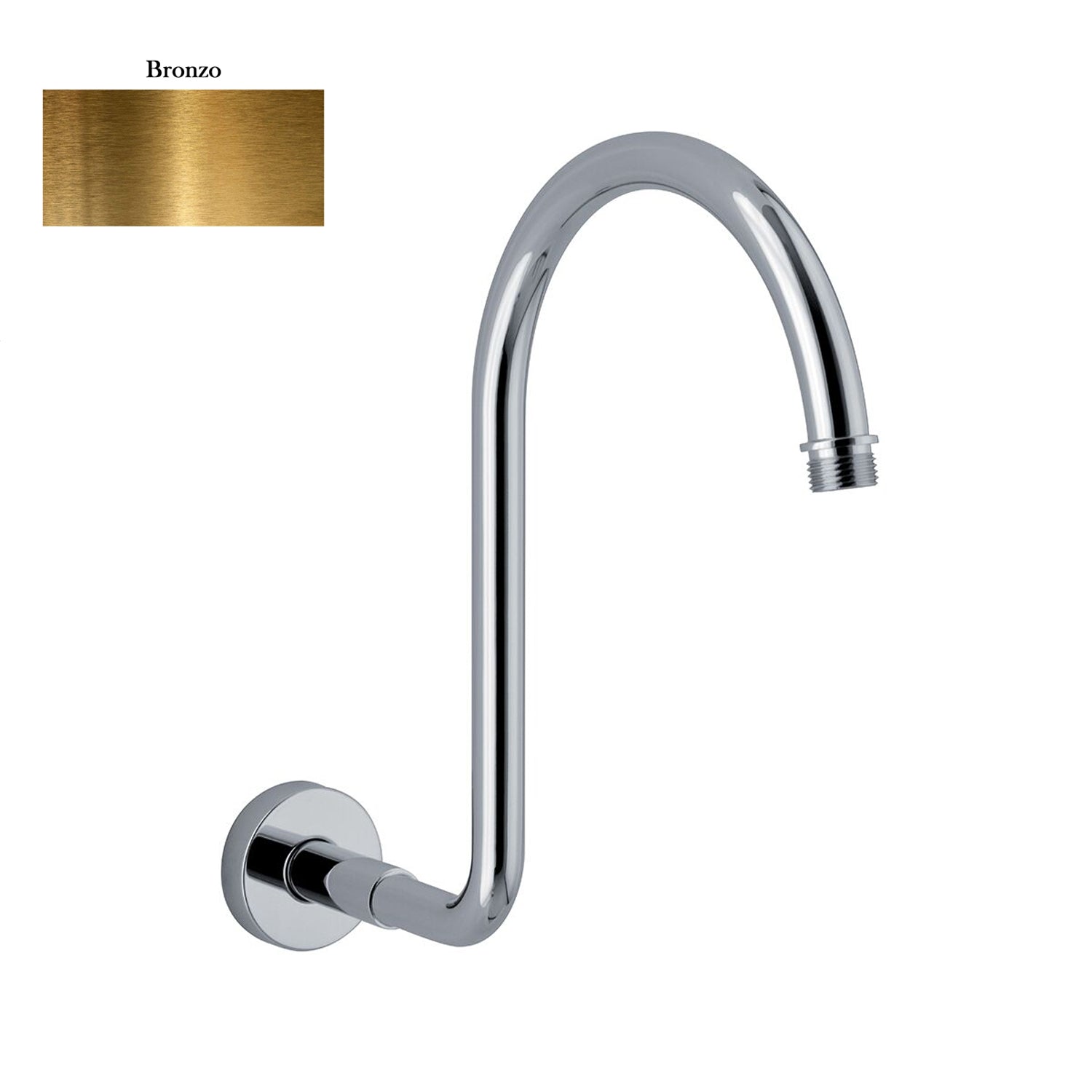 Braccio doccia lusso diametro 18 mm bronzo