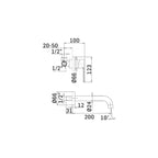 Miscelatore monocomando lavabo incasso senza scarico finitura cromata collezione LOGOS+ di Mamoli Rubinetterie