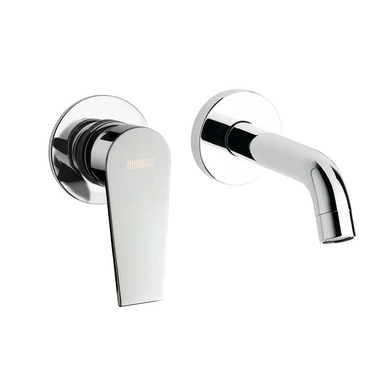 Miscelatore monocomando lavabo incasso senza scarico finitura cromata collezione LOGOS+ di Mamoli Rubinetterie