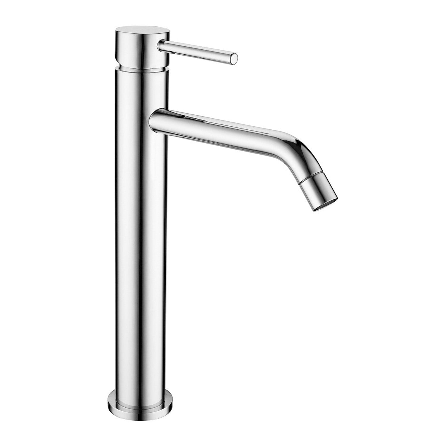 Miscelatore lavabo alto serie Moon in ottone cromato