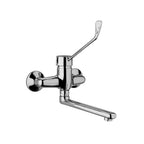 Miscelatore lavello a muro con leva clinica e canna tubo dritta modello Nettuno di Paffoni - Cromato