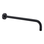 Braccio doccia lusso in ottone verniciato nero opaco Paffoni 30 cm