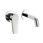 Set di rubinetti da bagno Lavabo Incasso e Bidet con scarico finitura cromata collezione LOGOS+ di Mamoli Rubinetterie