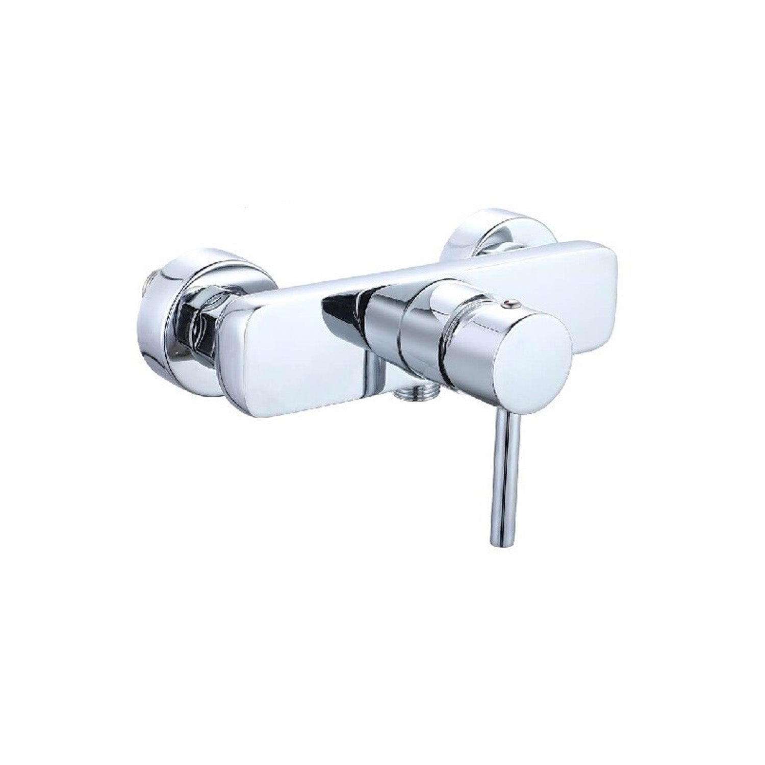 Miscelatore doccia esterno una via Moon in ottone cromato