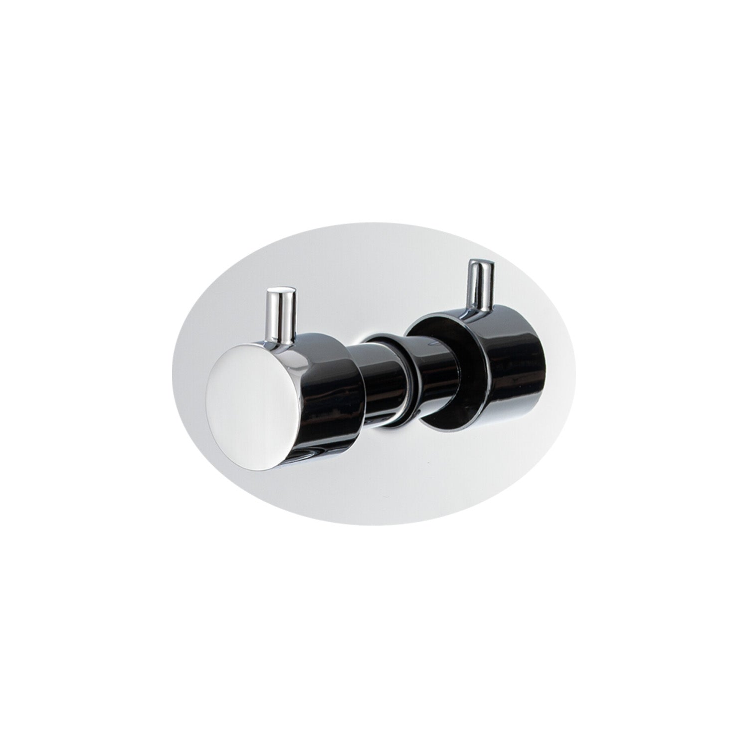 Miscelatore doccia ad incasso due vie con easy box Moon in ottone cromato