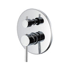 Miscelatore doccia ad incasso tre vie con easy box Moon in ottone cromato