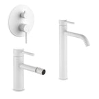 Composizione di miscelatori per lavabo alto