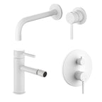 Composizione di miscelatori per lavabo incasso