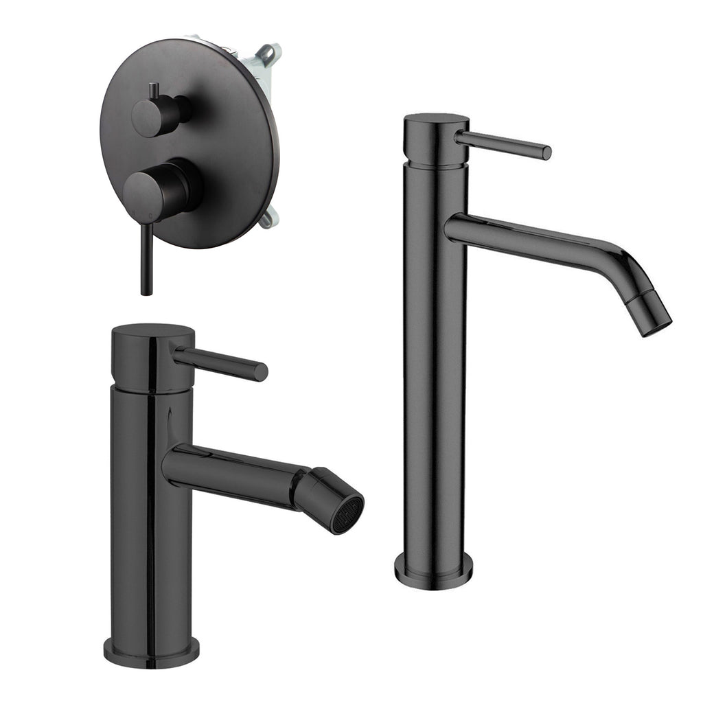 Composizione di miscelatori per lavabo alto