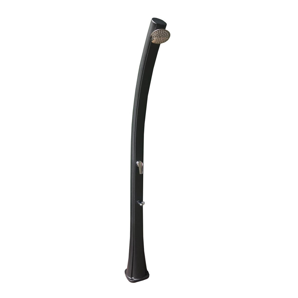 Colonna doccia solare in HDPE nero